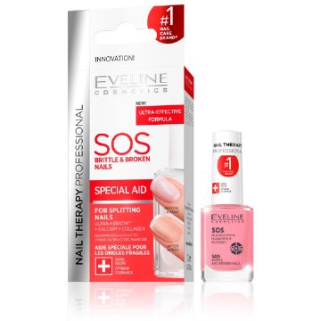 Eveline Nail therapy SOS lak za nokte protiv listanja i lomljenja 12ml