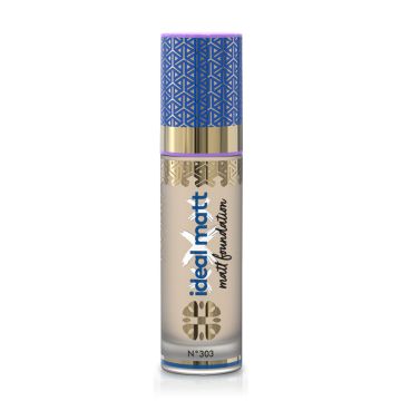 Ingrid Ideal Matt tečni puder br.303 Dark Natural 30 ml