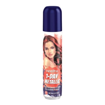 Venita jednokratni sprej za farbanje kose - Metalic Red 2, 50ml