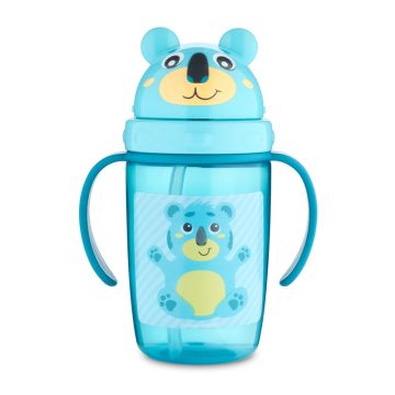 Canpol babies šolja sa slamčicom hello little 9m+ 400ml