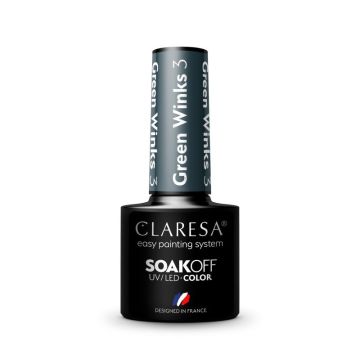 Claresa trajni lak za nokte uv/led green winks 3 5g