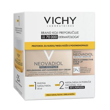 Vichy Winter promo, Neovadiol krema 50ml, suva i zrela koža + Neovadiol krema za oči 15ml