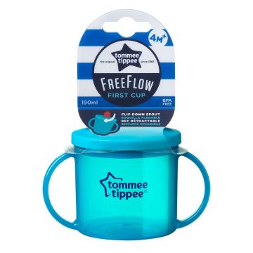 Tommee Tippee prva šolja plava 4+ 190ml