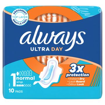 Always Ultra Normal higijenski ulošci sa krilcima 10 komada