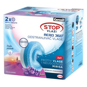 Ceresit 2 u 1 tablete Lavanda za AERO 360°  apsorber vlage, 2 kom