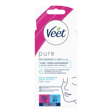 Veet hladni vosak za lice i bikini zonu za sve tipove kože sa arganovim uljem 20 kom