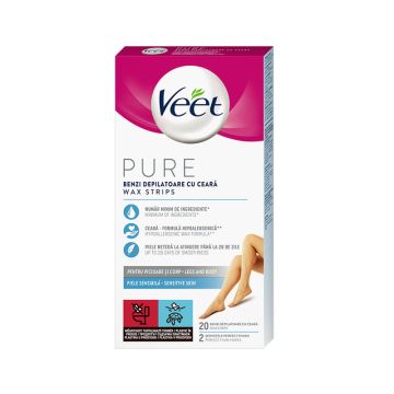 Veet Pure trake za depilaciju za noge 20kom