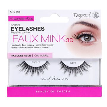 Depend veštačke trepavice od prirodne dlake mink 3D confidence