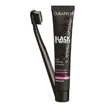 Curaprox set (Black is white pasta za zube 90ml + četkica)