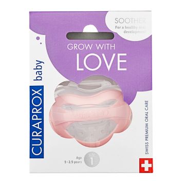 Curaprox Baby duda 1/1, veličina 1, roze