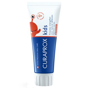 Curaprox Kids pasta za zube za decu 60ml,  za uzrast od 0 meseci, jagoda.
