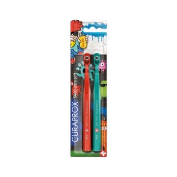Curaprox CS Kids 2/1 Little Bacterias Edition, četkice za zube