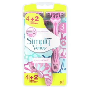 Gillette Venus Simply 3 jednokratni brijač, 4+2 brijača