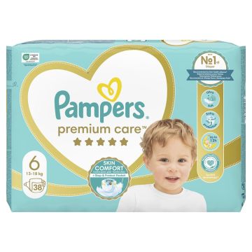 Pampers Premium Care pelene, veličina 6, 38 komada, 13 kg+