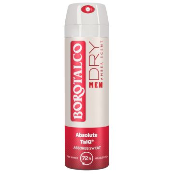 Borotalco men Absolute Extra Dry – Amber dezodorans u spreju 150 ml