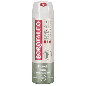 Borotalco men Absolute Invisible Dry – Musk dezodorans u spreju 150 ml
