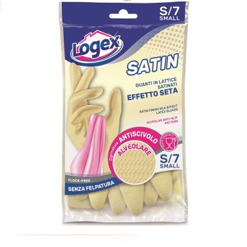 Logex Satin gumene rukavice (satenska postava) S