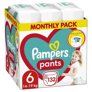Pampers Pants pelene (mesečni box) veličina 6, 15+ kg, 132kom