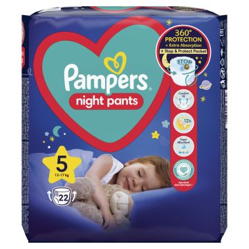 Pampers Night Pants veličina 5, 22kom