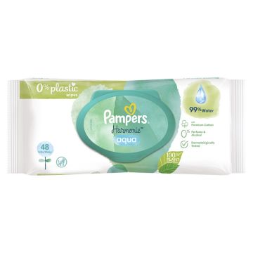 Pampers Harmonie Aqua vlažne maramice, 48 kom