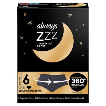 Always Zzz menstrualne gaćice veličina S/M 3kom