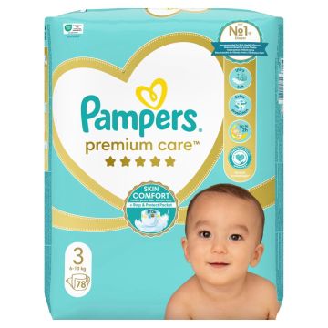 Pampers Premium Care, veličina 3, 78kom, 6-10kg