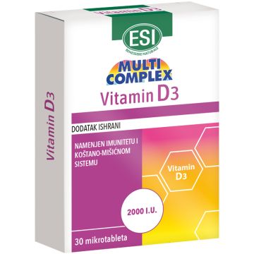 Esi vitamin D3 2000IU 30 tableta 