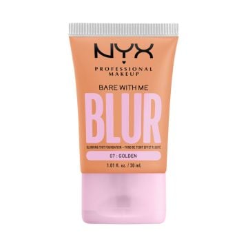 NYX Professional Bare with me blur tint mat tečni puder 07 golden