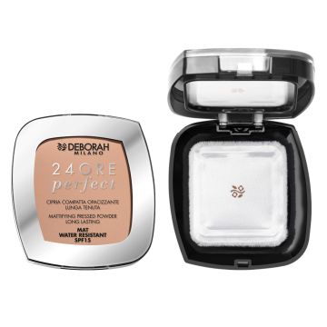 Deborah 24Ore Perfect kompaktni matirajući presovani puder 4