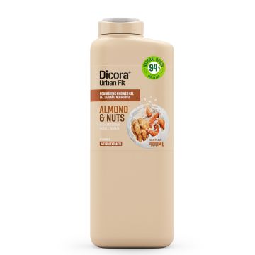 Dicora Urban Fit gel za tuširanje vitamin b, badem i orah 400ml