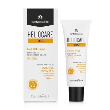 Heliocare 360° Gel Oil-Free sunscreen dry touch SPF 50, 50ml 