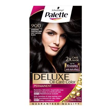 Palette Deluxe boja za kosu 900 Deep Natural Black