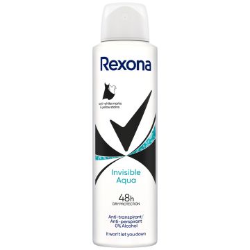 Rexona Invisible Aqua Dezodorans u spreju 150 ml