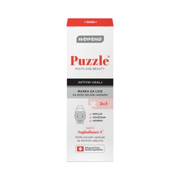 Puzzle maska za lice sa aktivnim ugljem 50ml