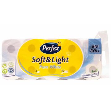 Perfex toalet papir soft & light 10/1 3sl