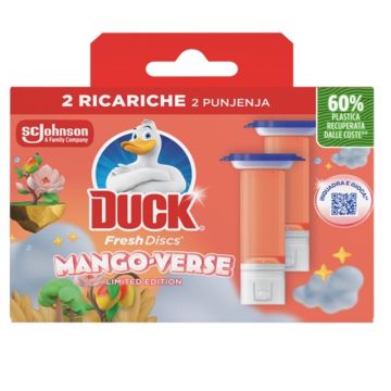 Duck Fresh Discs WC osveživač Mango - dupla dopuna