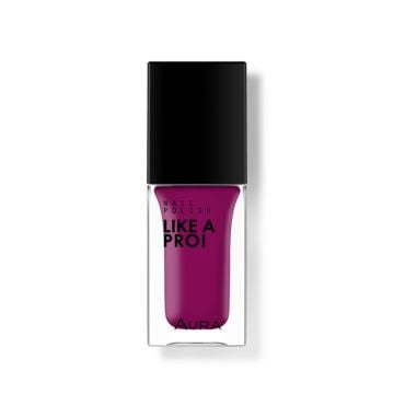 AURA Like a PRO! lak za nokte 124 PURPLE RED, 9,5 ml