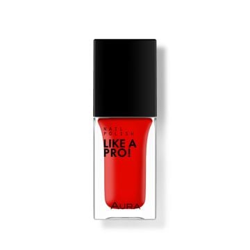 AURA Like a PRO! lak za nokte 126 CORAL RED, 9,5 ml