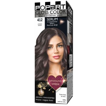Popart Gloss Color 412 ledeno smeđa