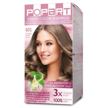 Popart Cream color 601 ledeno smeđe plava