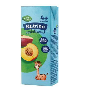 Nutrino sokić jabuka i breskva 4+ 200ml