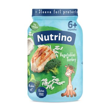 Nutrino kašica od šargarepe i krompira sa ćuretinom, pirinčem i brokolijem, 6+, 190g
