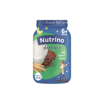 Nutrino mlečna kašica sa pšenicom i kakaom 190g, za uzrast 6+ meseci