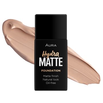 Aura hydra matte tečni puder 015 honey glow