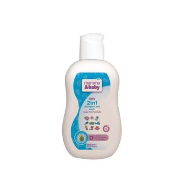 Mamma&baby 2u1 šampon i kupka za bebe 250ml 