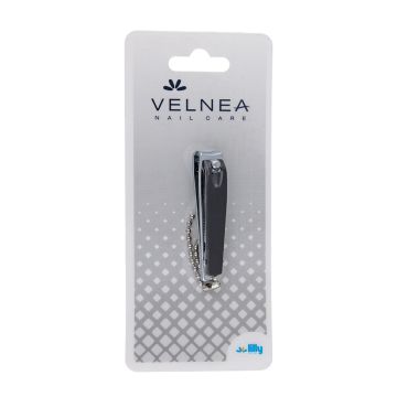Velnea nail care grickalica za nokte sa gumiranom drškom crna