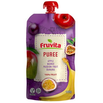Fruvita voćni pire jabuka, mango, marakuja i banana 180g