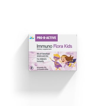 Pro-B-Active Immuno Flora Kids, 20 tableta za žvakanje