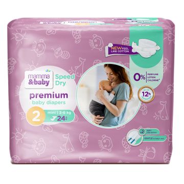 Mamma&baby pelene 2 mini 24 kom