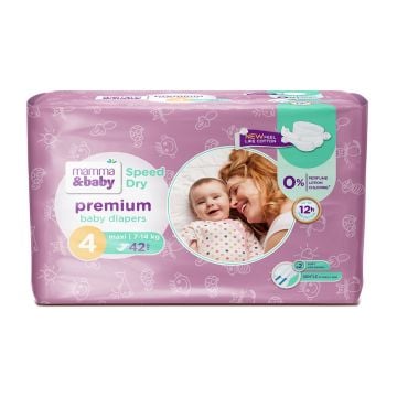 Mamma&baby pelene 4 maxi 42 kom